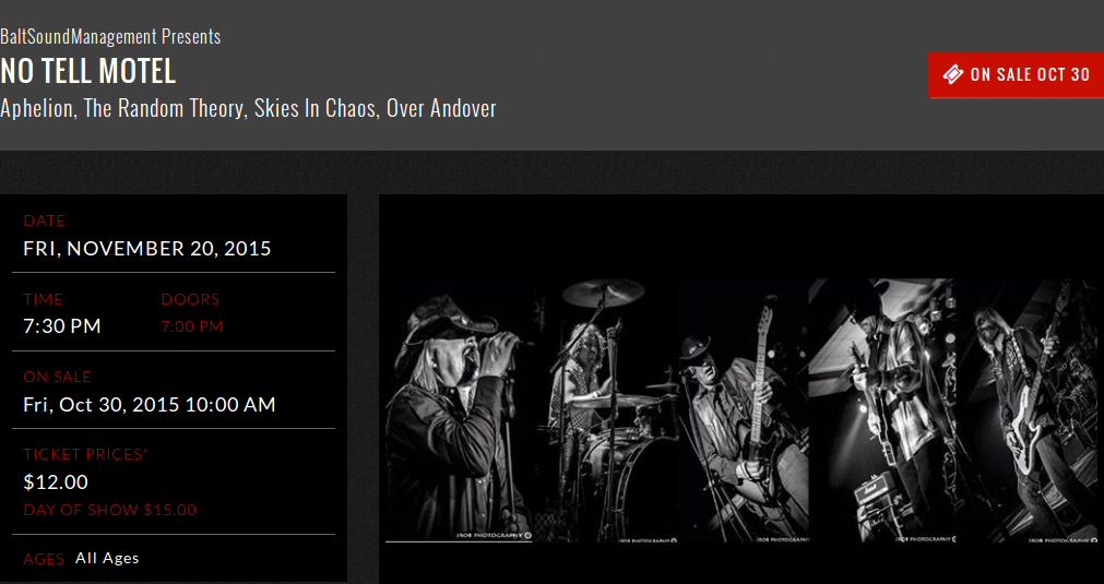 No Tell Motel @ Fishhead Cantina